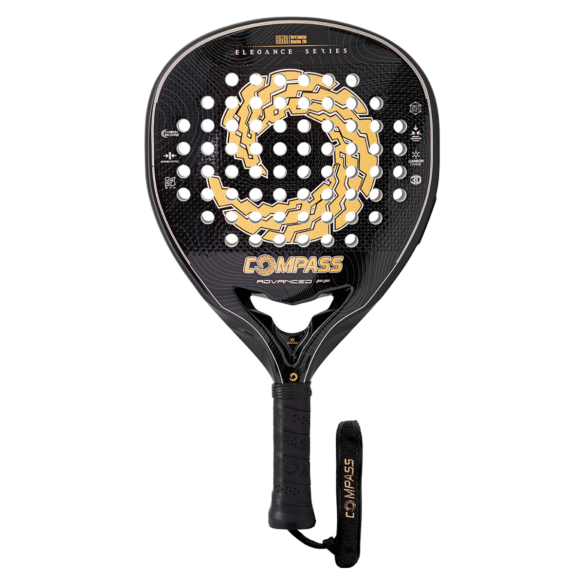 Raquete Compass Advanced FF 12K 2026 Fede Fleitas vista de frente